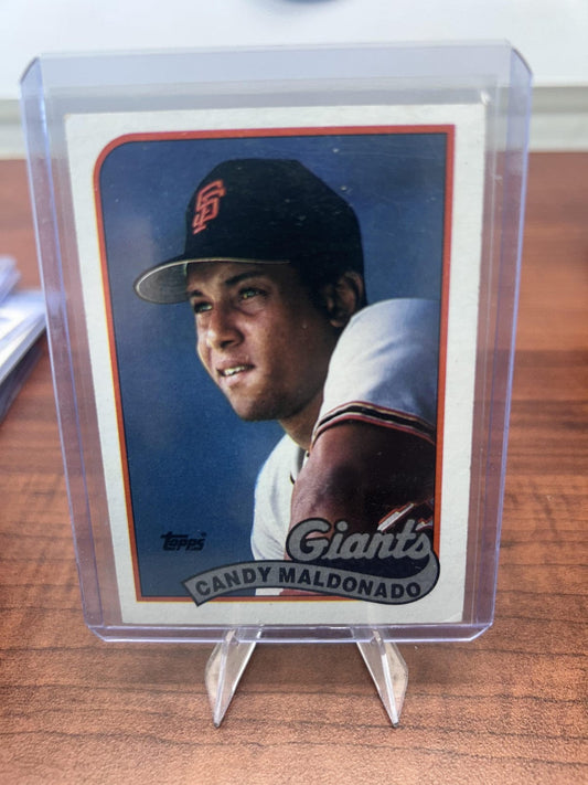 Cheap Sneaks Footwear/Sports Cards Baseball Card Candy Maldonado 1989 Topps #495 San Francisco Giants