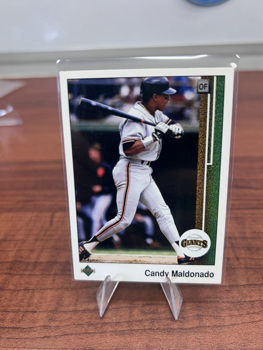 Cheap Sneaks Footwear/Sports Cards Baseball Card Candy Maldonado 1989 Upper Deck #502 San Francisco Giants