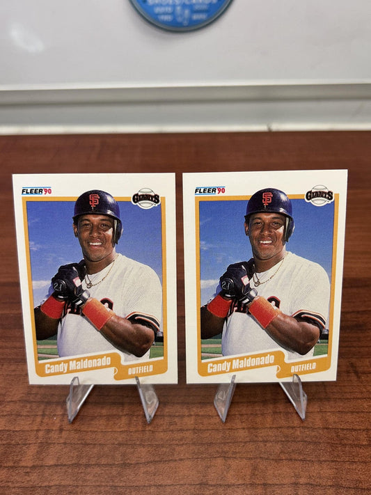 Cheap Sneaks Footwear/Sports Cards Baseball Card Candy Maldonado 1990 Fleer Canadian #62 San Francisco Giants