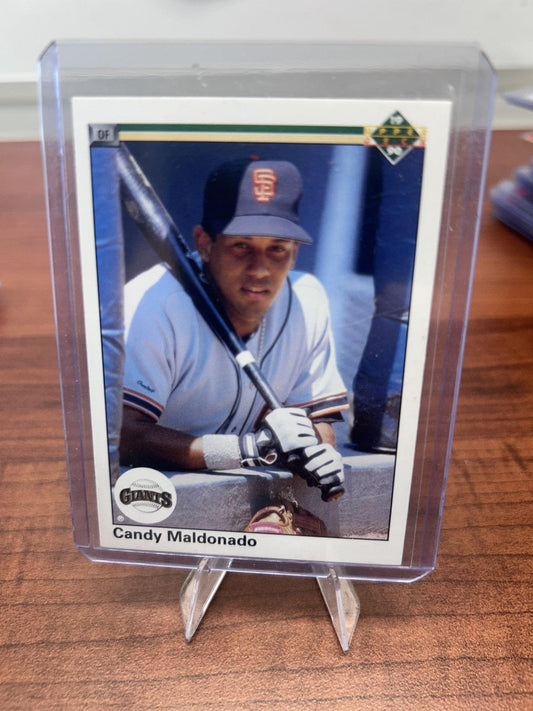 Cheap Sneaks Footwear/Sports Cards Baseball Card Candy Maldonado 1990 Upper Deck #136a San Francisco Giants