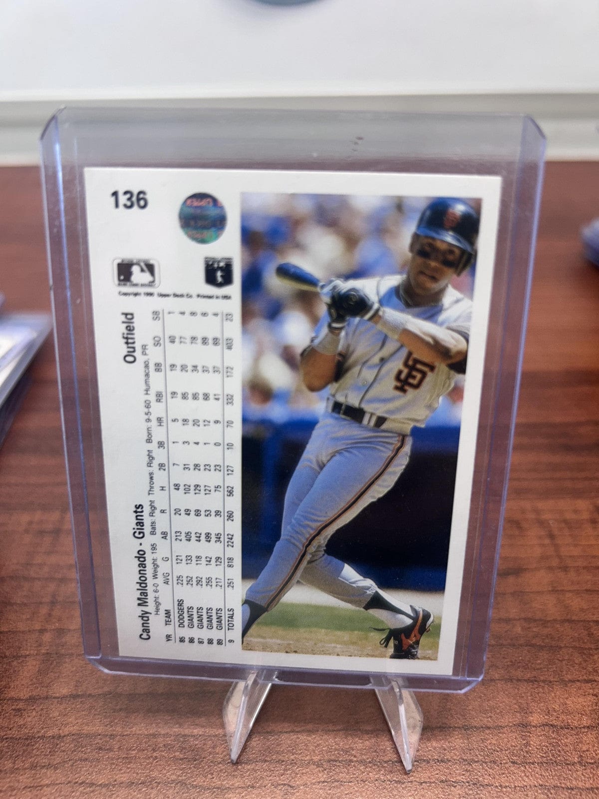 Cheap Sneaks Footwear/Sports Cards Baseball Card Candy Maldonado 1990 Upper Deck #136a San Francisco Giants