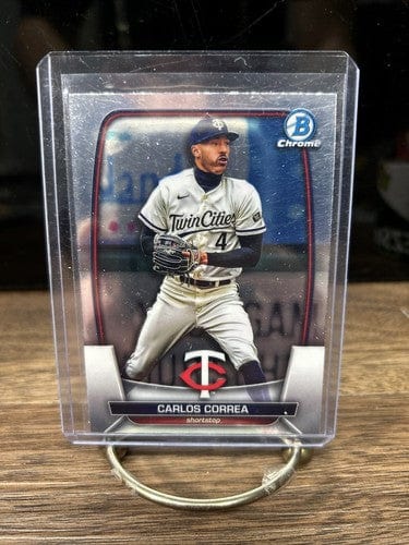 Cheap Sneaks Footwear/Sports Cards Baseball Card Carlos Correa SS 2023 Bowman Chrome Base Minnesota Twins Baseball Card