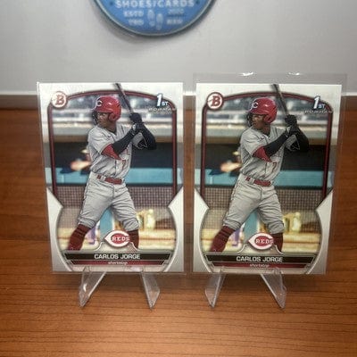 Cheap Sneaks Footwear/Sports Cards Baseball Card Carlos Jorge 2023 Bowman #BP-120 1st Bowman Cincinnati Reds