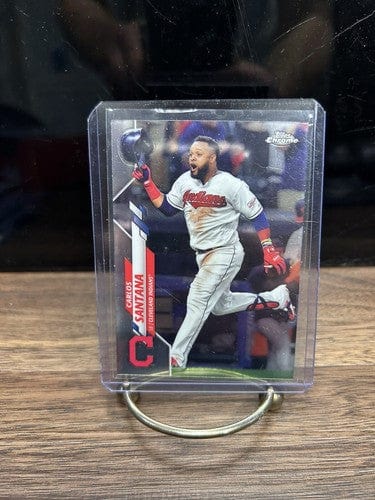 Cheap Sneaks Footwear/Sports Cards Baseball Card Carlos Santana 2020 Topps Chrome Cleveland Guardians Baseball Card#165