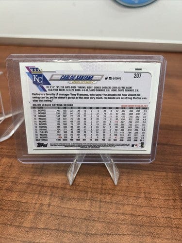 Cheap Sneaks Footwear/Sports Cards Baseball Card Carlos Santana KC Royals 2022/2022 Topps Chrome Pink/ XFactor Refracto
