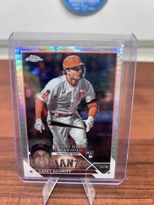 Cheap Sneaks Footwear/Sports Cards Baseball Card Casey Schmitt 2023 Topps Chrome Update  Prism Rookie Card #USC134 Gian