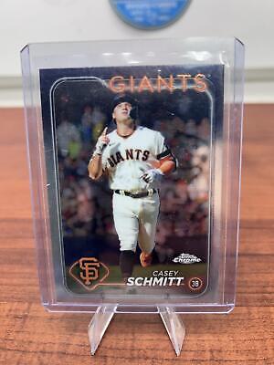 Cheap Sneaks Footwear/Sports Cards Baseball Card Casey Schmitt 2024 Topps Chrome Baseball Card #220 Giants