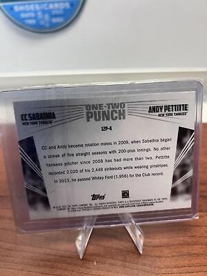 Cheap Sneaks Footwear/Sports Cards Baseball Card CC Sabathia / Andy Pettitte 2023 Topps One-Two Punch #12P-4 New York Y