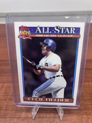 Cheap Sneaks Footwear/Sports Cards Baseball Card Cecil Fielder 1991 Topps #386 Detroit Tigers