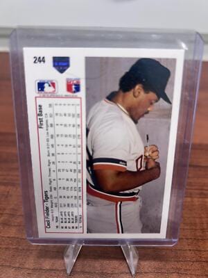 Cheap Sneaks Footwear/Sports Cards Baseball Card Cecil Fielder 1991 Upper Deck #244 Detroit Tigers
