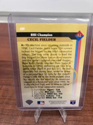 Cheap Sneaks Footwear/Sports Cards Baseball Card Cecil Fielder 1993 Upper Deck #499 Detroit Tigers