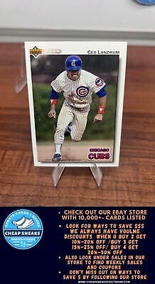 Cheap Sneaks Footwear/Sports Cards Baseball Card Ced Landrum 1992 Upper Deck #50 Chicago Cubs