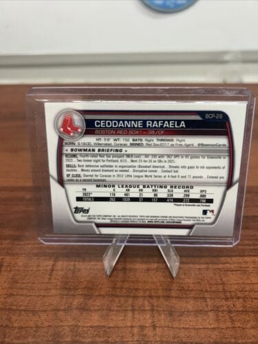 Cheap Sneaks Footwear/Sports Cards Baseball Card Ceddanne Rafaela 2023 Bowman Chrome Prospect Boston Red Sox Card #BCP-