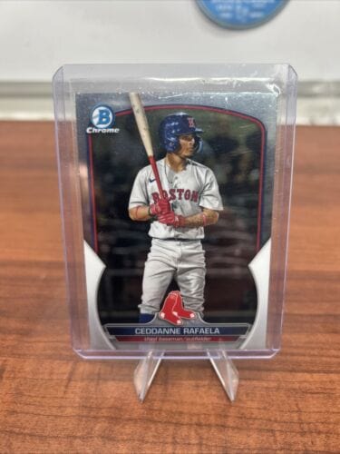 Cheap Sneaks Footwear/Sports Cards Baseball Card Ceddanne Rafaela 2023 Bowman Chrome Prospect Boston Red Sox Card #BCP-