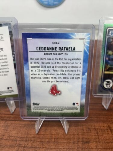Cheap Sneaks Footwear/Sports Cards Baseball Card Ceddanne Rafela 2023-24 Bowman Chrome Lot #BCP-2, #MP-6, #SOS-4, ROY-5