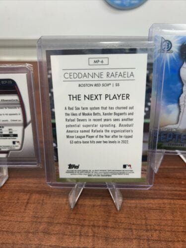 Cheap Sneaks Footwear/Sports Cards Baseball Card Ceddanne Rafela 2023-24 Bowman Chrome Lot #BCP-2, #MP-6, #SOS-4, ROY-5