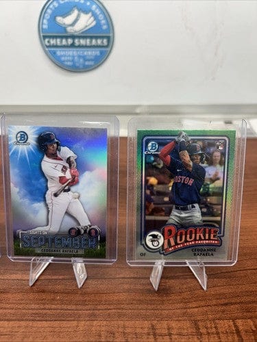 Cheap Sneaks Footwear/Sports Cards Baseball Card Ceddanne Rafela 2023-24 Bowman Chrome Lot #BCP-2, #MP-6, #SOS-4, ROY-5