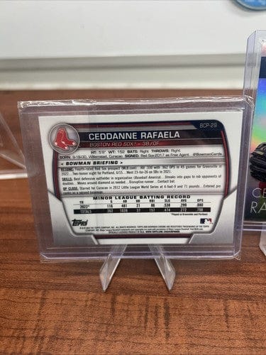 Cheap Sneaks Footwear/Sports Cards Baseball Card Ceddanne Rafela 2023-24 Bowman Chrome Lot #BCP-2, #MP-6, #SOS-4, ROY-5