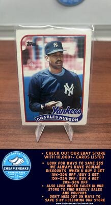 Cheap Sneaks Footwear/Sports Cards Baseball Card Charles Hudson 1989 Topps #236 New York Yankees