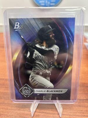 Cheap Sneaks Footwear/Sports Cards Baseball Card Charlie Blackmon 2022 Bowman Platinum #15 Colorado Rockies