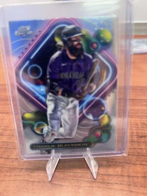 Cheap Sneaks Footwear/Sports Cards Baseball Card Charlie Blackmon 2023 Topps Cosmic Chrome #26 Colorado Rockies