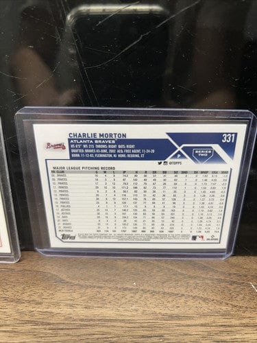 Cheap Sneaks Footwear/Sports Cards Baseball Card Charlie Morton Atlanta Braves Lot (2) 2023 Topps Series 2, 2022 Topps