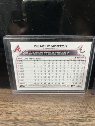 Cheap Sneaks Footwear/Sports Cards Baseball Card Charlie Morton Atlanta Braves Lot (2) 2023 Topps Series 2, 2022 Topps