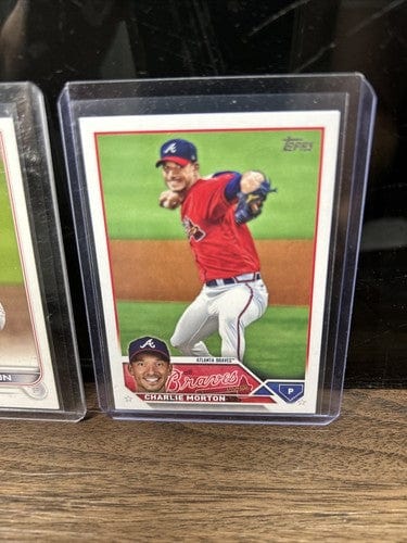 Cheap Sneaks Footwear/Sports Cards Baseball Card Charlie Morton Atlanta Braves Lot (2) 2023 Topps Series 2, 2022 Topps