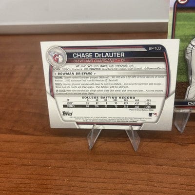 Cheap Sneaks Footwear/Sports Cards Baseball Card Chase Delauter 2023 Bowman Cleveland Guardians Baseball Card#BP-103