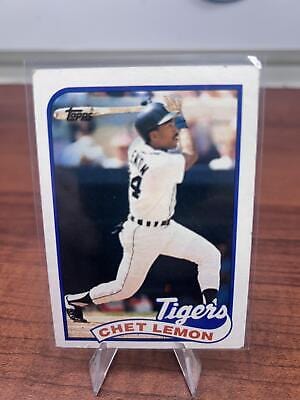 Cheap Sneaks Footwear/Sports Cards Baseball Card Chet Lemon 1989 Topps #514 Detroit Tigers