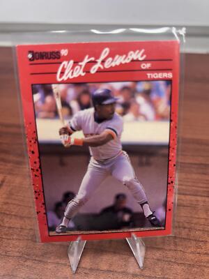 Cheap Sneaks Footwear/Sports Cards Baseball Card Chet Lemon 1990 Donruss #60 Detroit Tigers