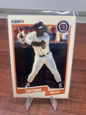 Cheap Sneaks Footwear/Sports Cards Baseball Card Chet Lemon 1990 Fleer #608b Detroit Tigers