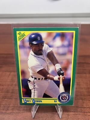 Cheap Sneaks Footwear/Sports Cards Baseball Card Chet Lemon 1990 Score #106 Detroit Tigers
