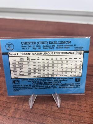 Cheap Sneaks Footwear/Sports Cards Baseball Card Chet Lemon 1991 Donruss #301 Detroit Tigers