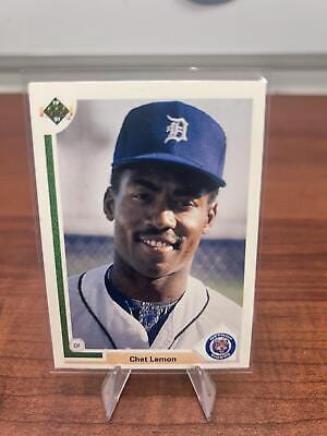 Cheap Sneaks Footwear/Sports Cards Baseball Card Chet Lemon 1991 Upper Deck #389 Detroit Tigers