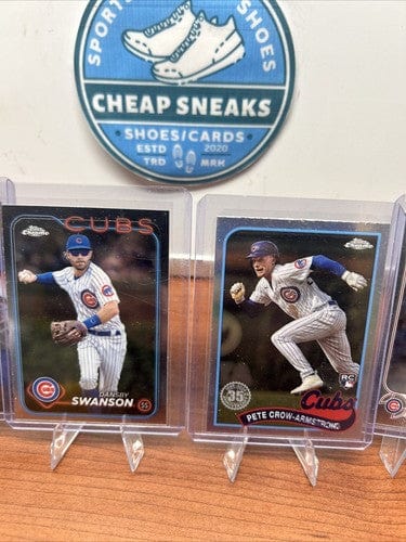 Cheap Sneaks Footwear/Sports Cards Baseball Card Chicago Cubs Lot Lot (9) 2022-2024 Topps Chrome Pete Crow-Armstrong,Su