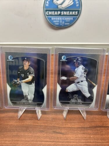 Cheap Sneaks Footwear/Sports Cards Baseball Card Chicago White Sox 2023/2024 Bowman Chrome Prospects Lot Colson Montgom