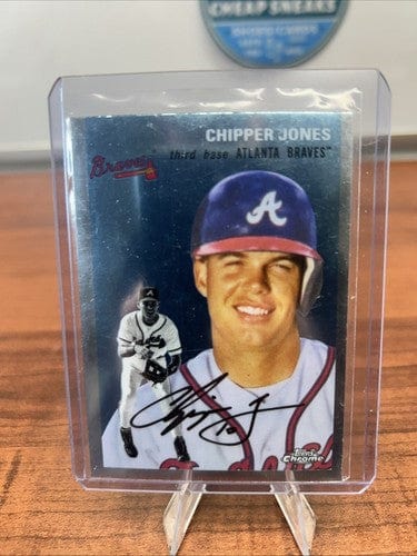 Cheap Sneaks Footwear/Sports Cards Baseball Card Chipper Jones 2023 Topps Chrome Platinum Anniversary #358 Braves