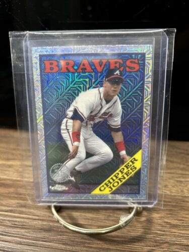 Cheap Sneaks Footwear/Sports Cards Baseball Card CHIPPER JONES 2023 TOPPS SERIES 1 1988 TOPPS SILVER PACK MOJO #T88C-53
