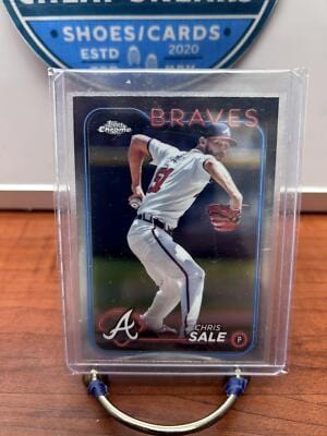 Cheap Sneaks Footwear/Sports Cards Baseball Card Chris Sale 2024 Topps Chrome #144 Atlanta Braves