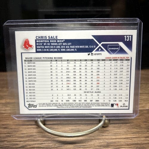 Cheap Sneaks Footwear/Sports Cards Baseball Card Chris Sale2023 Topps Chrome #131 Pink Refractor Red Sox, BRAVES