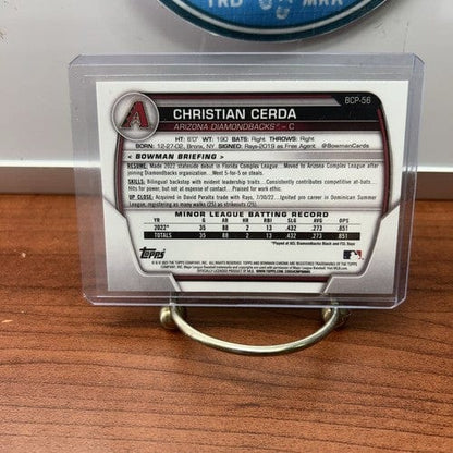 Cheap Sneaks Footwear/Sports Cards Baseball Card CHRISTIAN CERDA 2023 BOWMAN #BCP-56 CHROME PROSPECTS ARIZONA DIAMONDBA