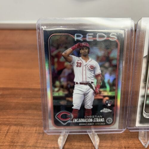Cheap Sneaks Footwear/Sports Cards Baseball Card Christian Encarnancion-Strand 202 Topps Chrome Update Debut Refractor