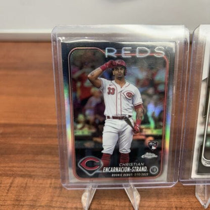 Cheap Sneaks Footwear/Sports Cards Baseball Card Christian Encarnancion-Strand 202 Topps Chrome Update Debut Refractor