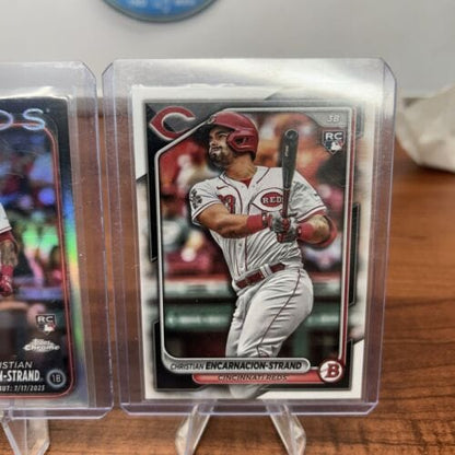 Cheap Sneaks Footwear/Sports Cards Baseball Card Christian Encarnancion-Strand 202 Topps Chrome Update Debut Refractor