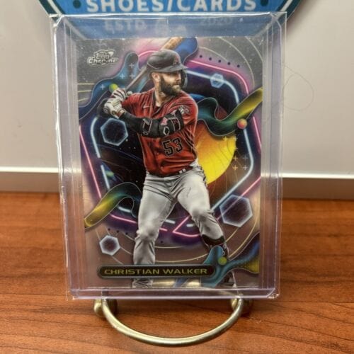 Cheap Sneaks Footwear/Sports Cards Baseball Card Christian Walker 2023 Topps Chrome Cosmic Bball Card#131 Arizona Diamo