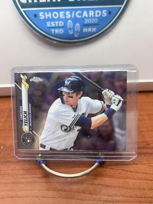Cheap Sneaks Footwear/Sports Cards Baseball Card Christian Yelich 2020 Topps Chrome #138 Milwaukee Brewers