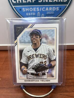 Cheap Sneaks Footwear/Sports Cards Baseball Card Christian Yelich 2022 Topps Gallery #44 Milwaukee Brewers