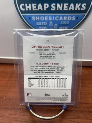 Cheap Sneaks Footwear/Sports Cards Baseball Card Christian Yelich 2022 Topps Gallery #44 Milwaukee Brewers