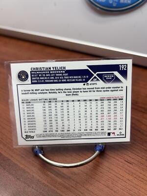 Cheap Sneaks Footwear/Sports Cards Baseball Card Christian Yelich 2023 Topps #192 Milwaukee Brewers